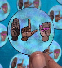 Load image into Gallery viewer, BLM Sign Language Sticker