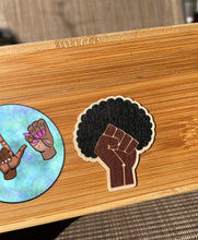 Load image into Gallery viewer, Power to the People WOODEN Sticker
