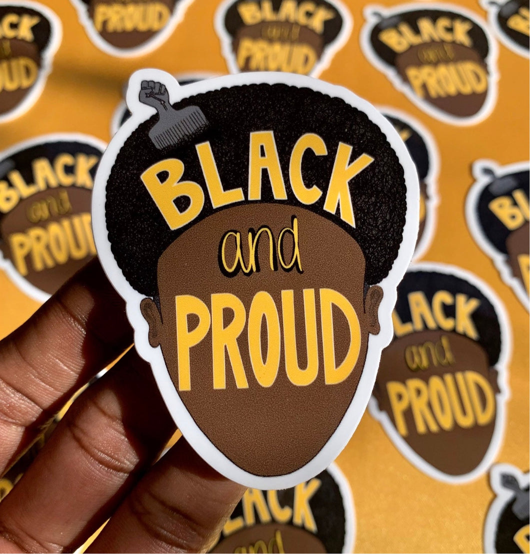 Black and Proud Sticker